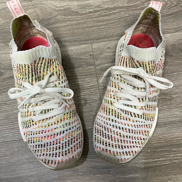 Adidas Shoes | Adidas NMD R1 STLT Primeknit Pk B43838 Solarpink Yellow Neon Size 10 | Color: Pink/White | Size: 10 | Ashleynjudy's Closet